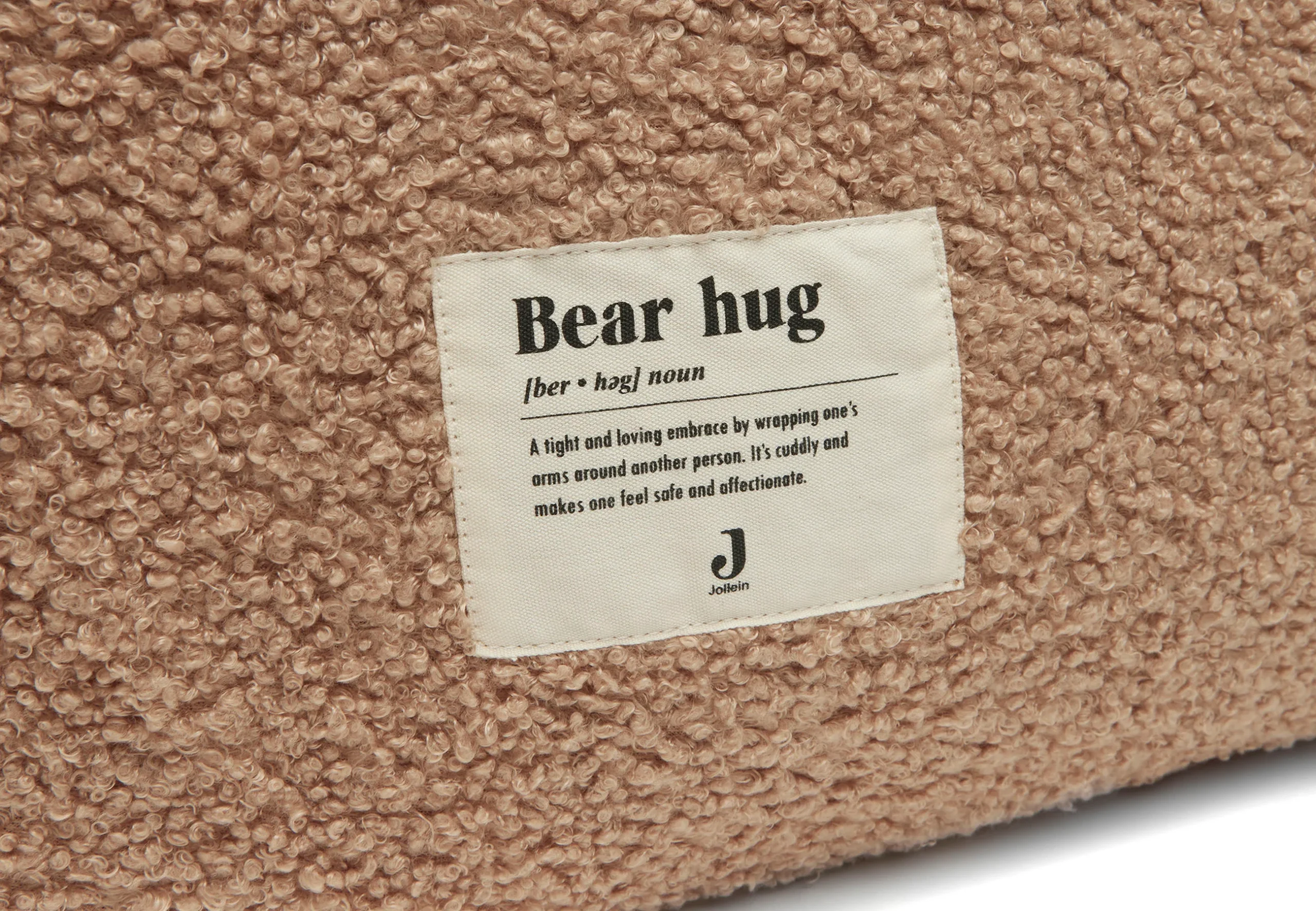 Jollein - boxopbergzak Boucle - biscuit - Afbeelding 7