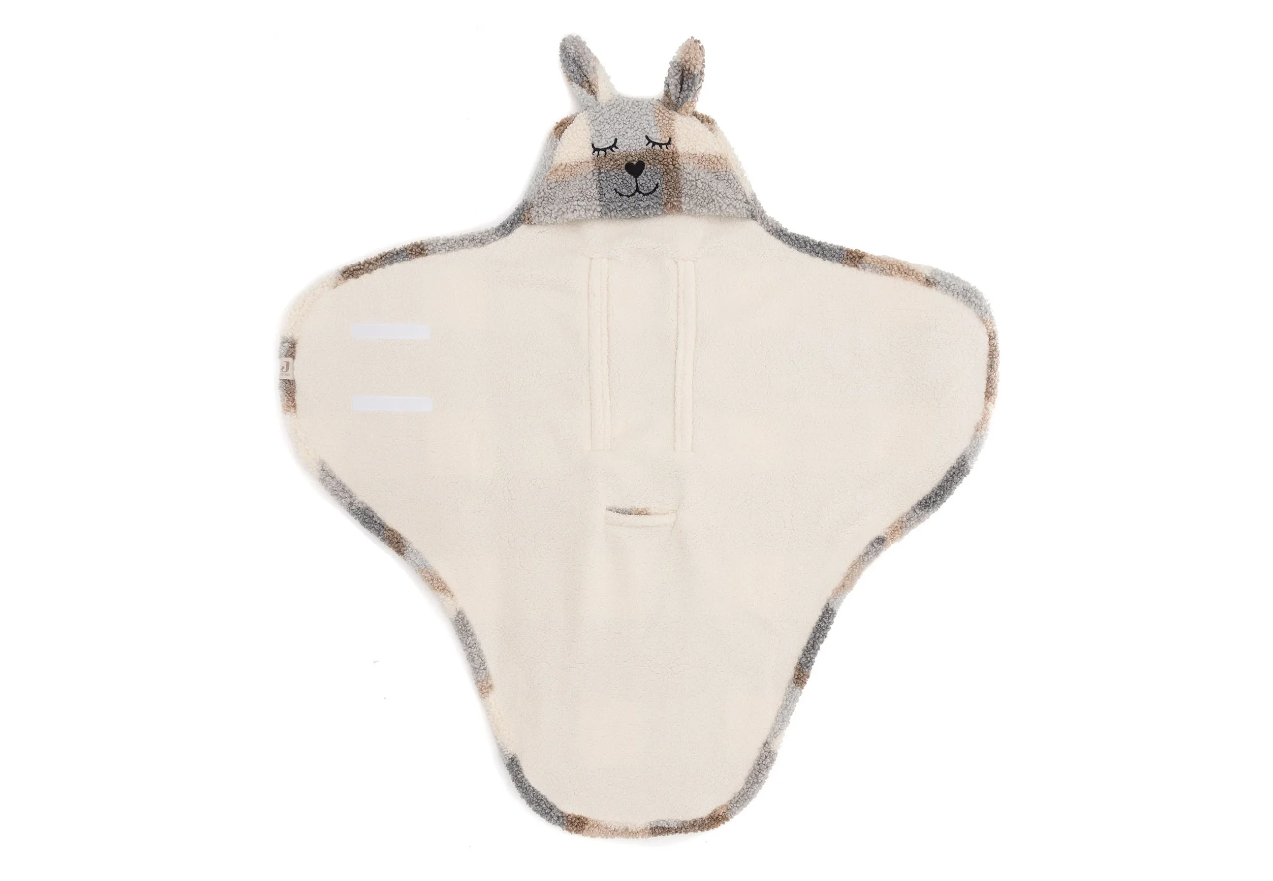 Wikkeldeken Bunny - Check Boucle - Afbeelding 5