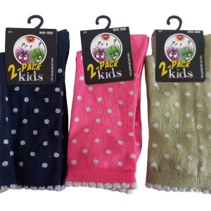 Kindersokken Lurex Dots  maten 27-30 / 31-34 / 35-38