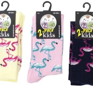 Kindersokken Flamingo maten 27-30 / 31-34 / 35-38