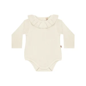 UAUA - ruffled romper - perla