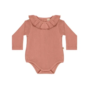 UAUA - ruffled romper - rosas