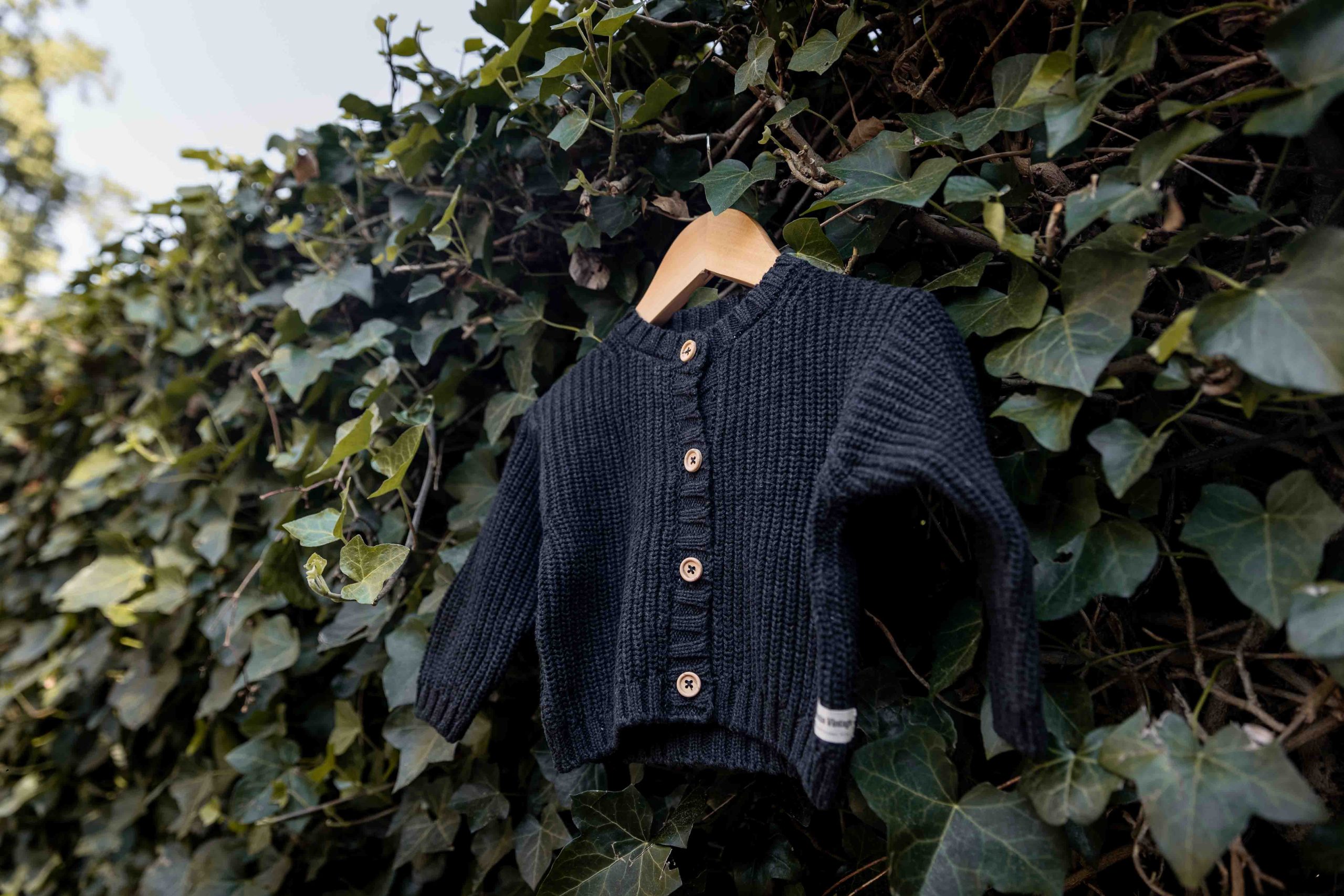 Tocoto Vintage - gebreid vestje - antraciet - Afbeelding 3