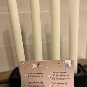 Kaarsenstandaard / Adventskalender incl. 4 kaarsen met prachtige kaart voor de 4 Adventszondagen