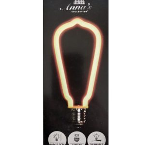 Retro Lamp vorm warm wit 6,4×15,5cm dimbaar E27 fitting