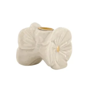 Zusss Keramieken Kandelaartje Bloem - Beige