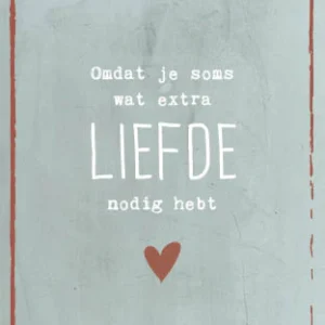 Omdat je soms wat extra liefde nodig hebt - Studio LUV kaarten