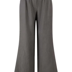 Zusss - Broek Met Plooien Middegrijs