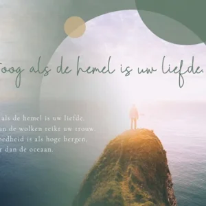 Kaart Sela songs - 7932 - Hoog als de hemel is uw Liefde