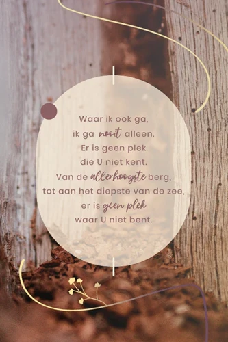 Kaart Sela songs - 7945 - Geen plek waar U niet bent