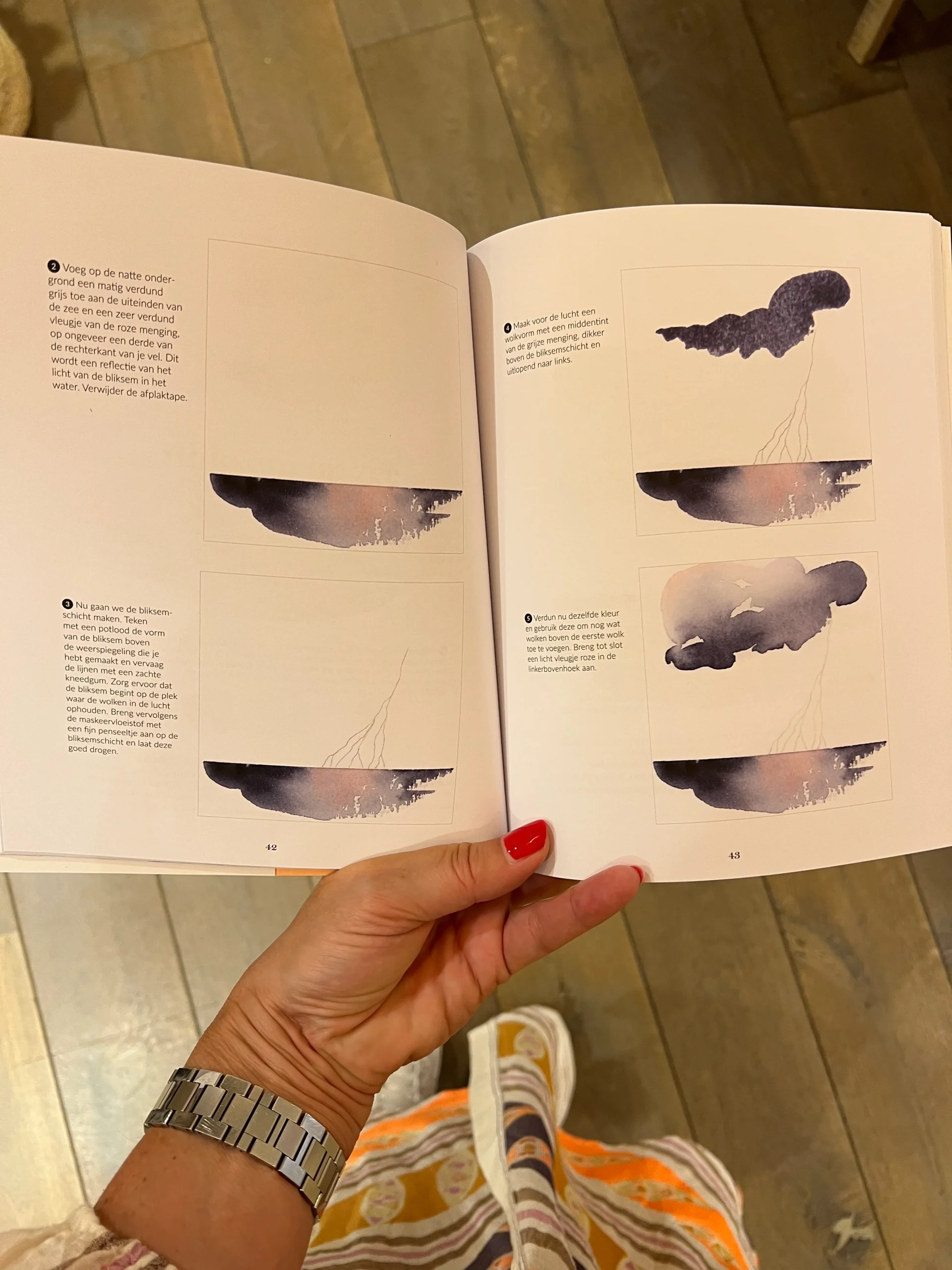 Landschappen - Ondine de Peretti - Stap voor stap aquarel - Afbeelding 6