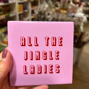 Tegeltje 10 x 10 cm - All the single ladies