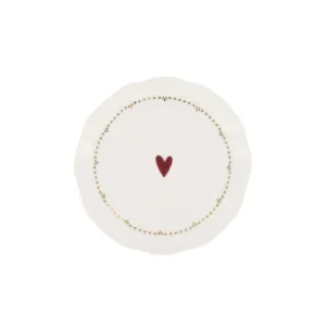 Zusss Serveerschaaltje Met Geschulpte Rand Hart -wit