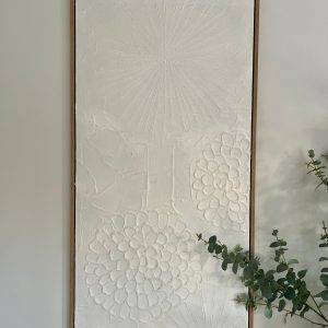 Schilderij - Abstract - wit