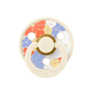 BIBS Studio Colour Block Flower Child Ivory - size 2