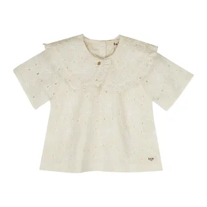 Baje Studio - embroidery blouse Alvora - crėme oat