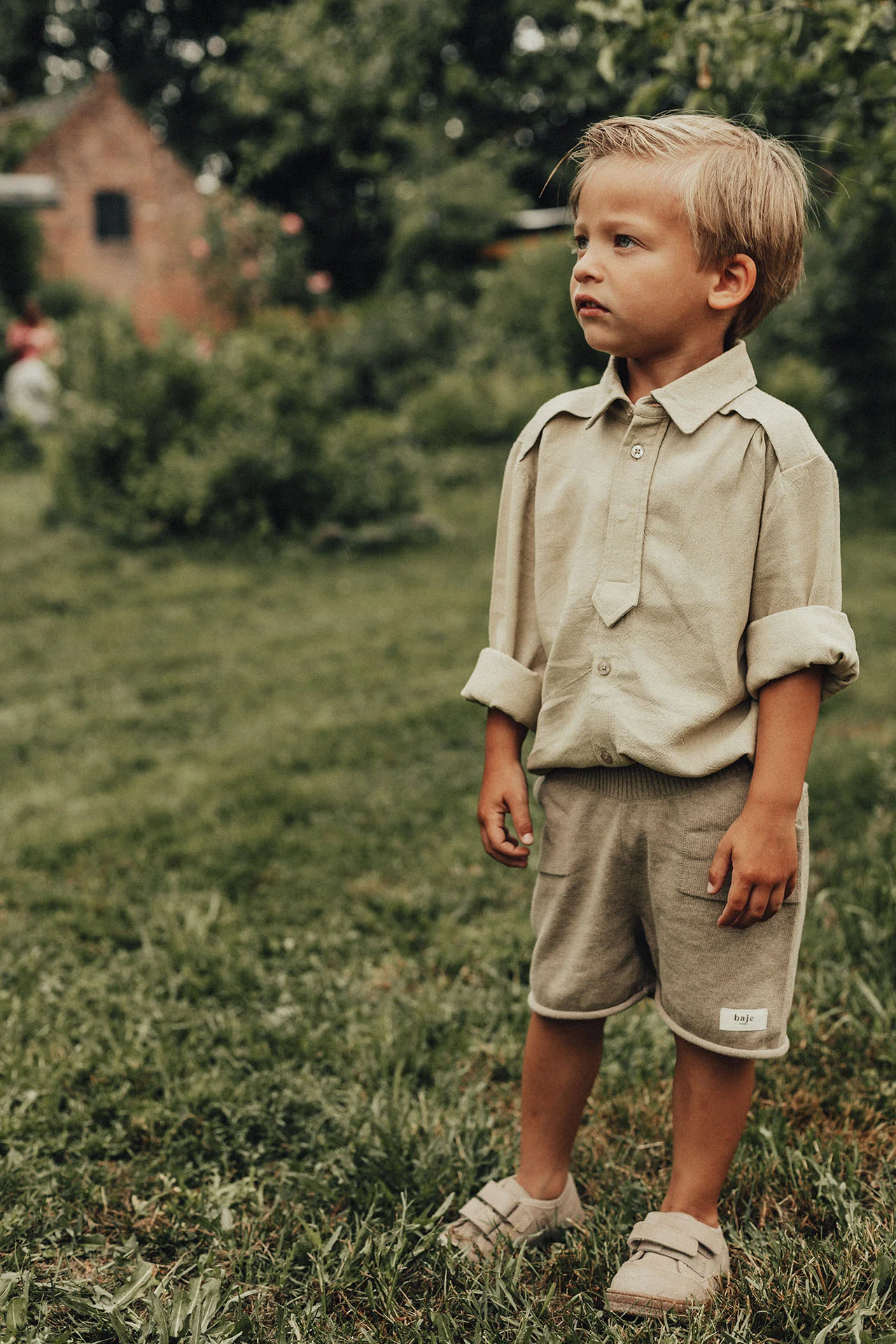 Baje Studio - linen blouse Texas - sand - Afbeelding 4