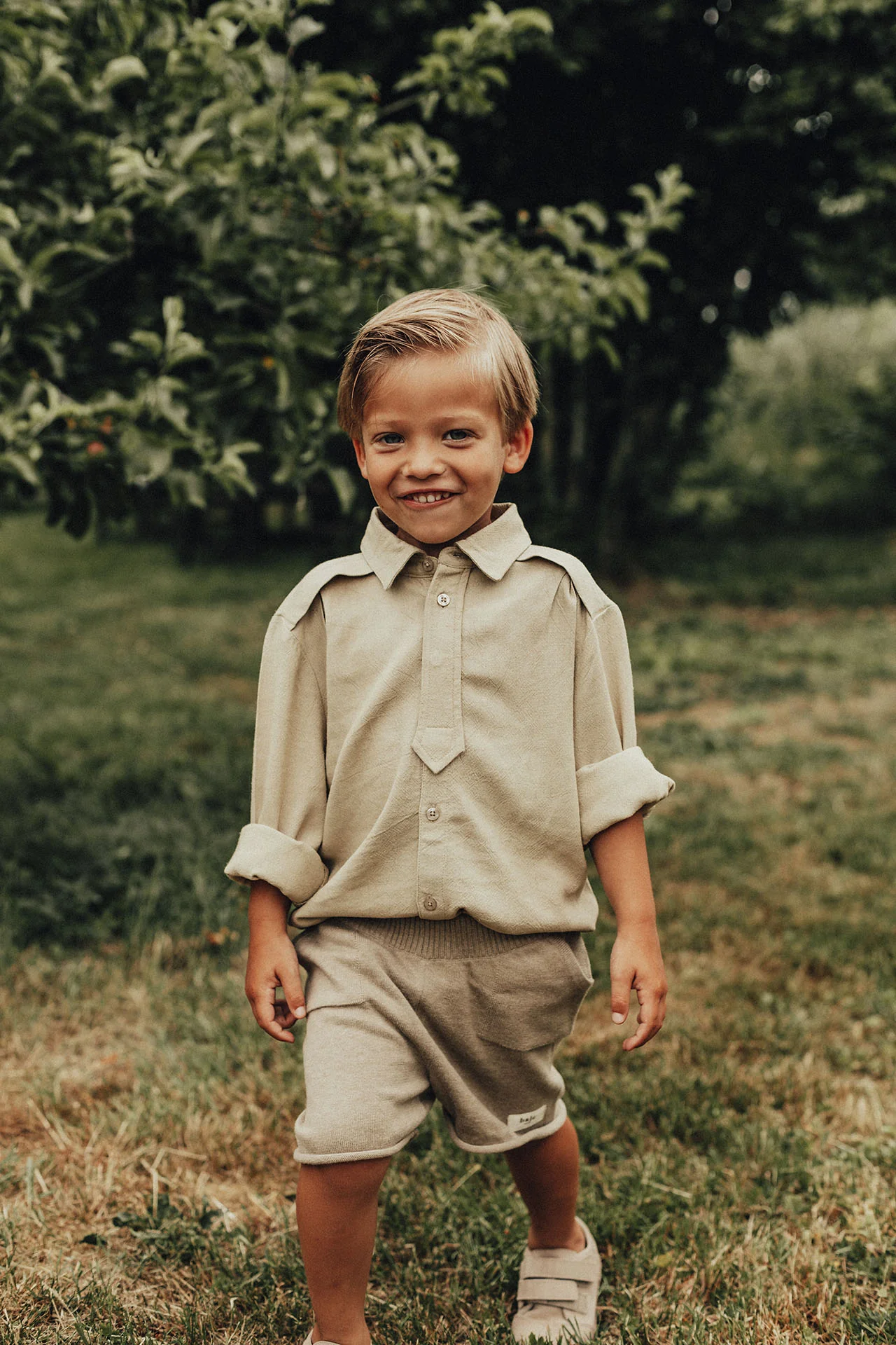 Baje Studio - linen blouse Texas - sand - Afbeelding 3