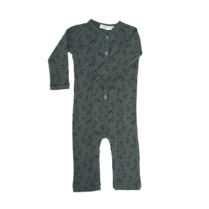 Snooze Baby - bodysuit animal print - donkergroen