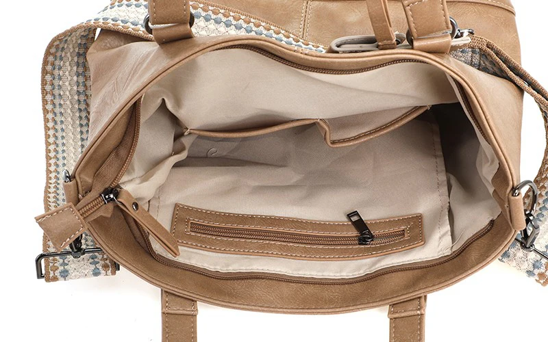 Mooie Schoudertas - Camel - Afbeelding 4