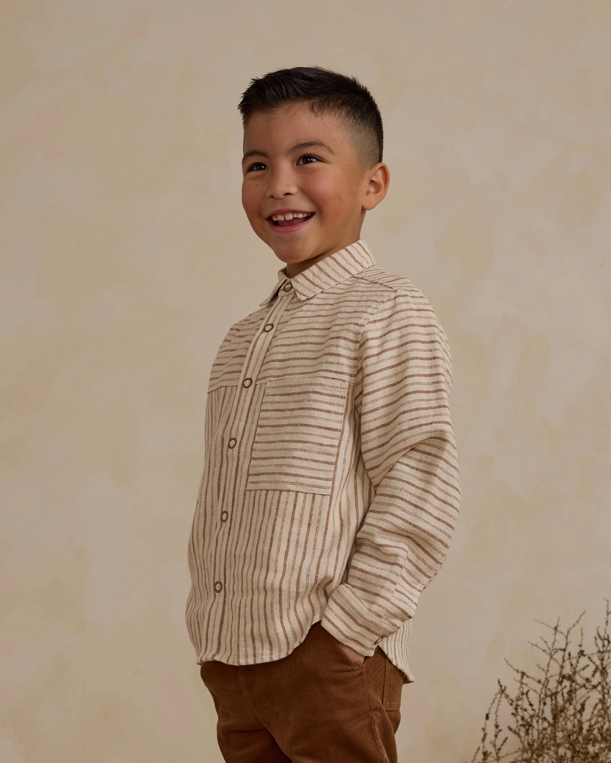 Rylee + Cru - blouse Walker - saddle pinstripe - Afbeelding 5