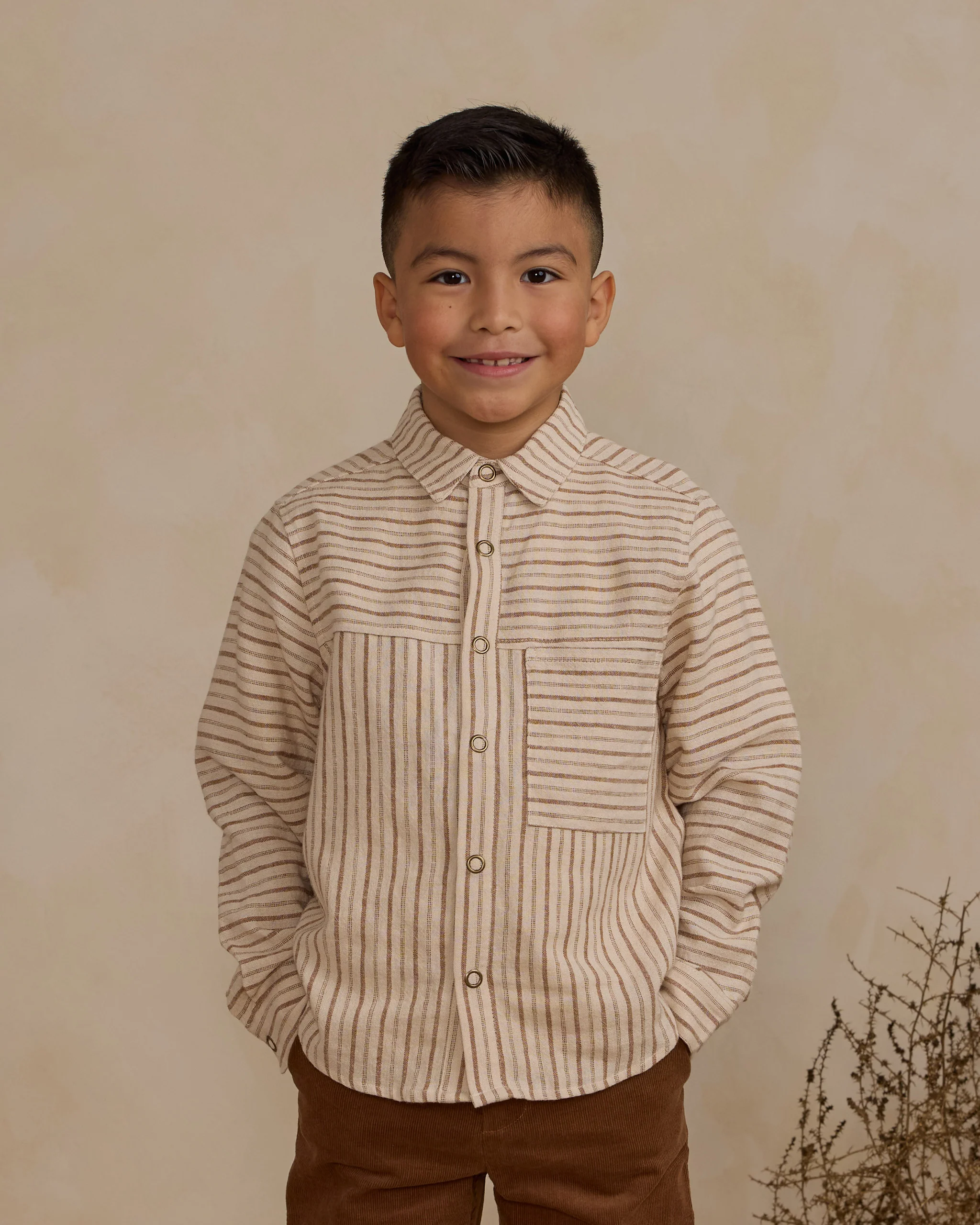 Rylee + Cru - blouse Walker - saddle pinstripe - Afbeelding 6