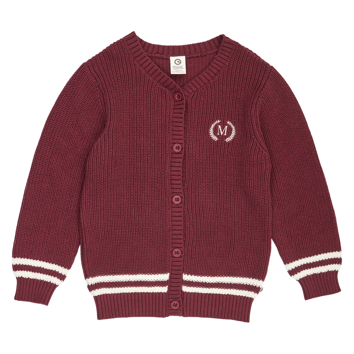 Müsli - clubhouse cardigan - russet red