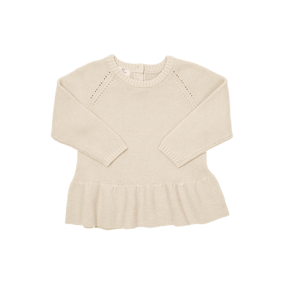 Copenhagen Colors - knitted sweater with frill - crème