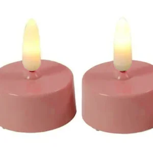 Countryfield - Waxine Led kaarsen - set van 2 - Roze