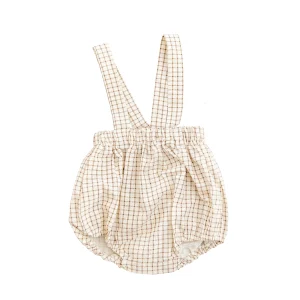 Bloomers dungarees - beige check