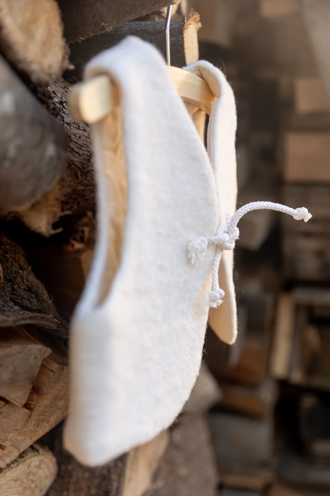 Popelin - wollen gilet - offwhite - Afbeelding 3