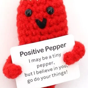 Positieve Peper - gehaakt - Rood