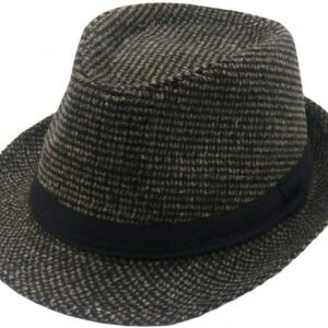 Super leuk hoedje - geruit - Bruin