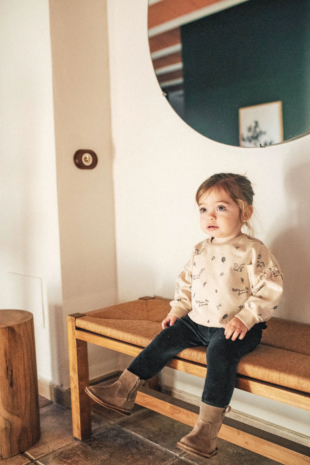 Dear Mini - sweater squirrels and flowers - Afbeelding 5