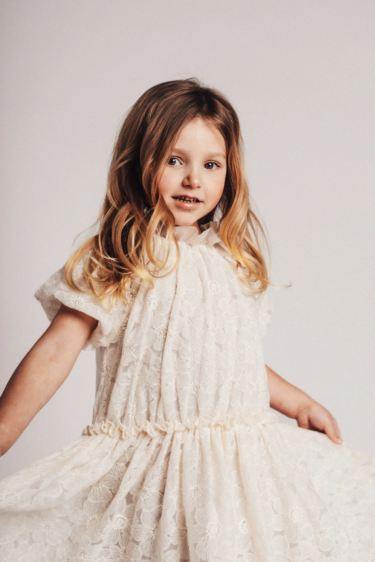 Baje Studio - dress Melle - offwhite - Afbeelding 5