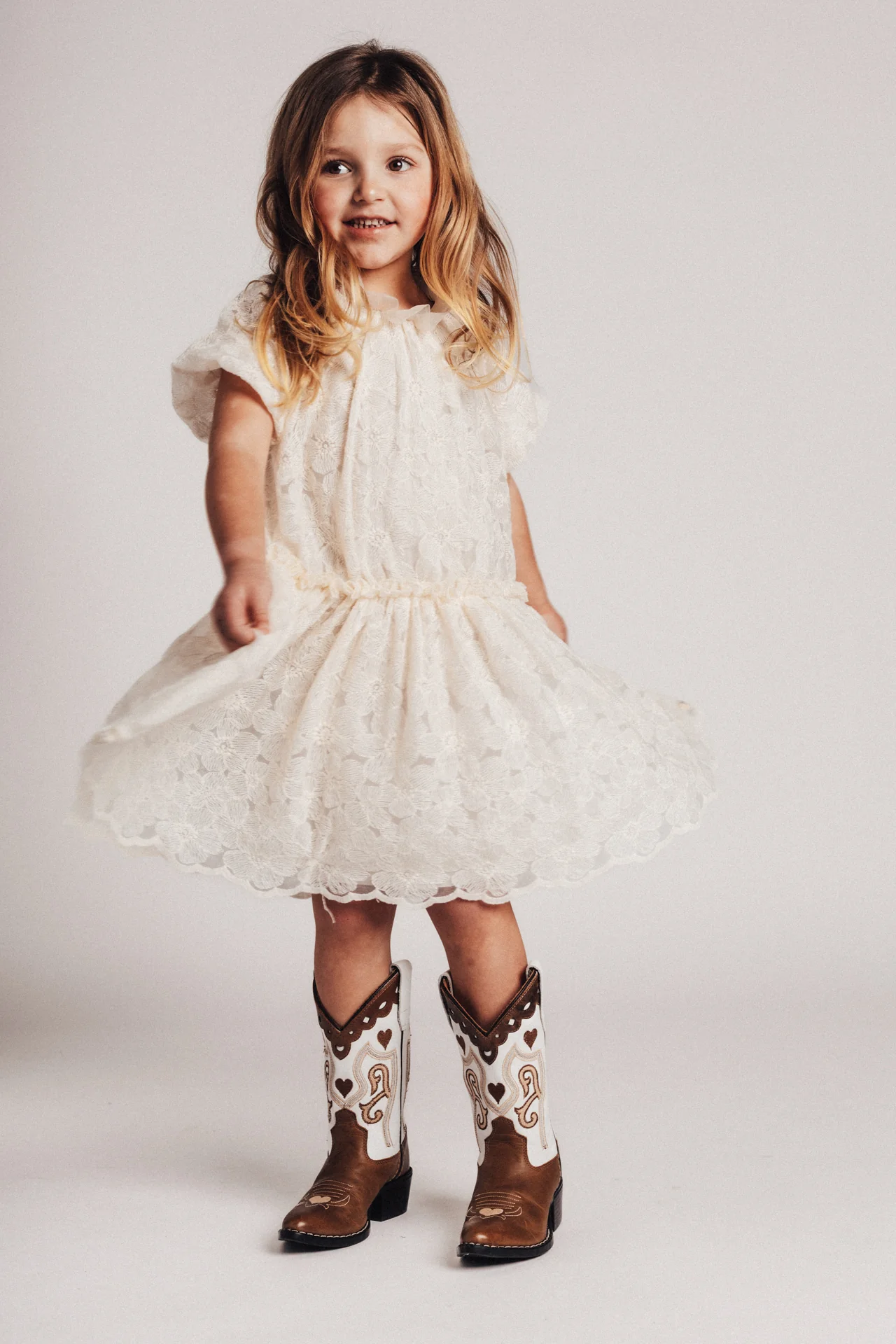 Baje Studio - dress Melle - offwhite - Afbeelding 3