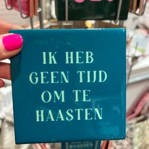 Tegeltje 10x10 cm - Ik heb geen tijd