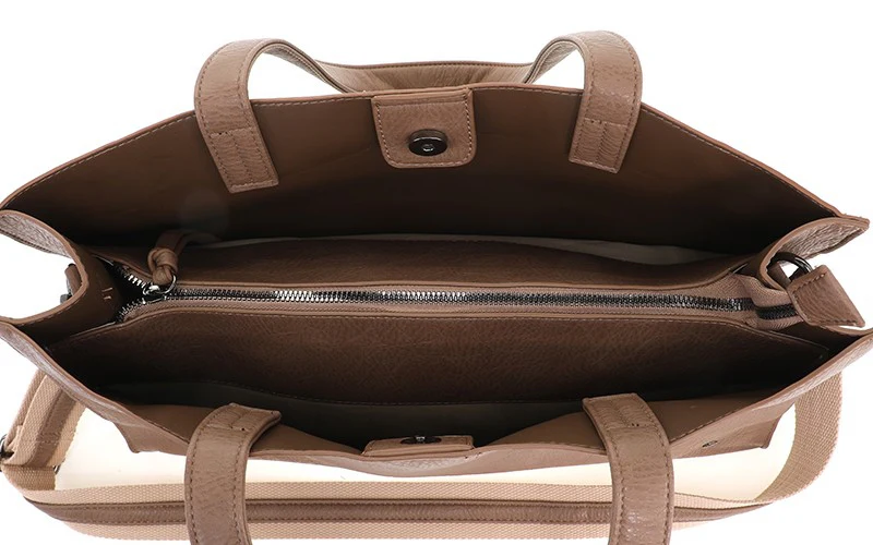 Mooie Schoudertas - Taupe - Afbeelding 3