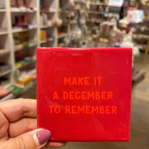 Tegeltje 10 x 10 cm - December to Remember
