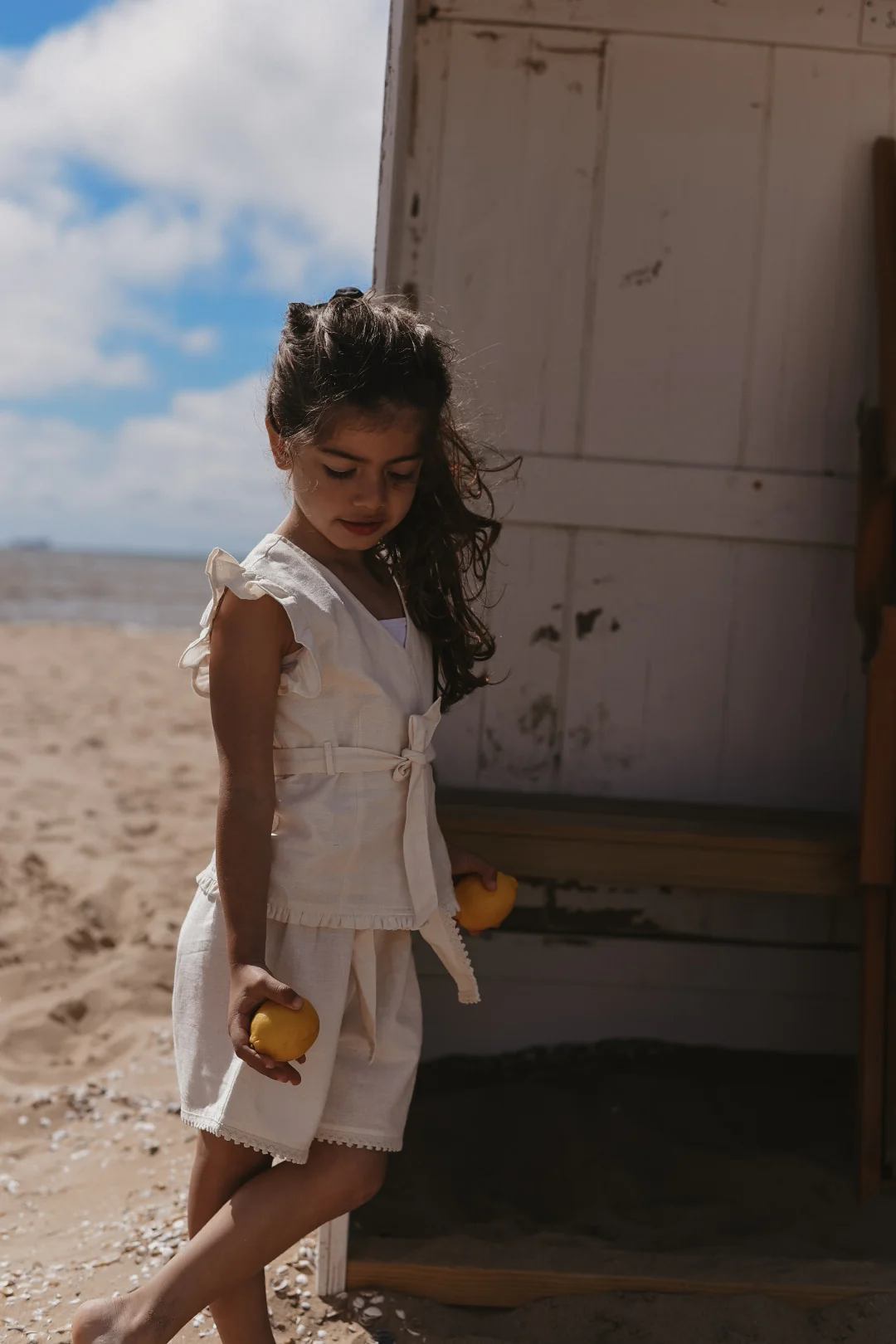 LRDM petits - gilet Elle - antique white - Afbeelding 5