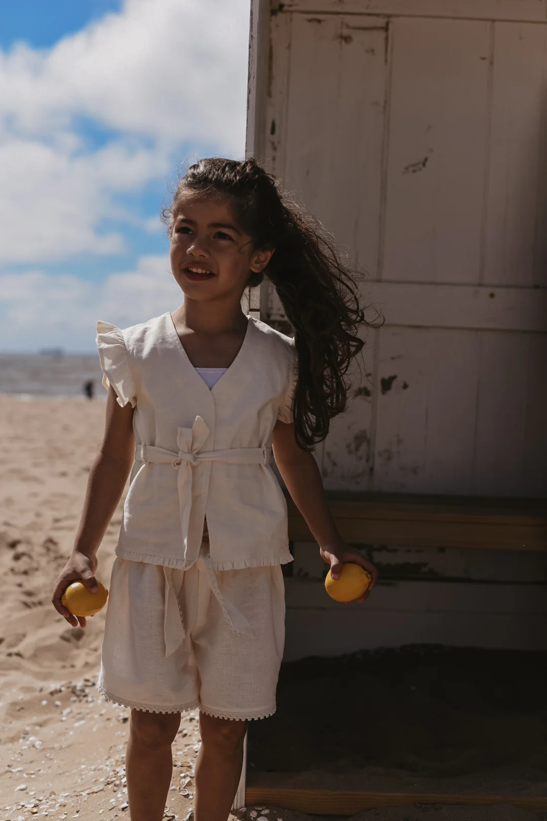 LRDM petits - gilet Elle - antique white - Afbeelding 4