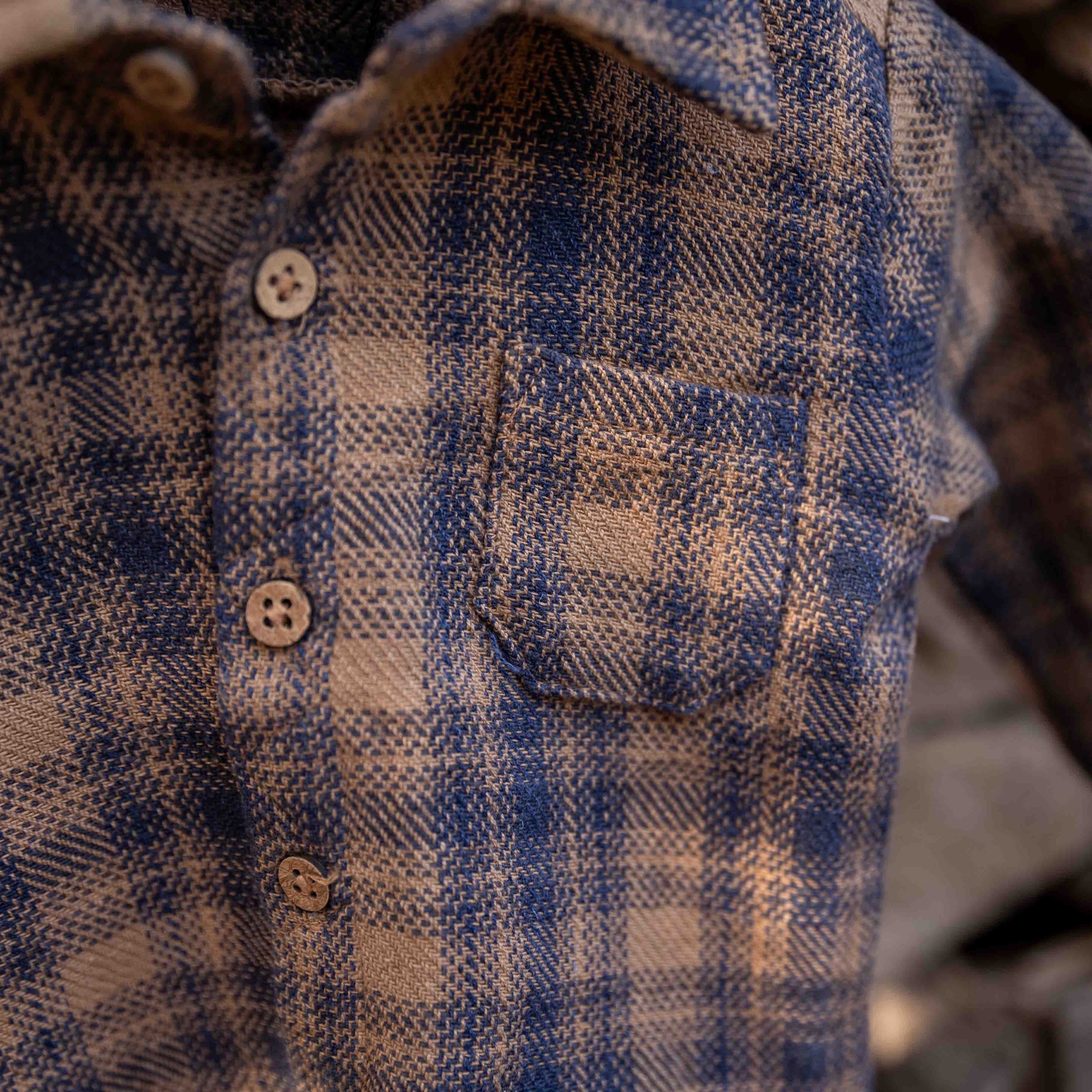 Riffle Amsterdam - geruit overhemd - caramel - Afbeelding 3