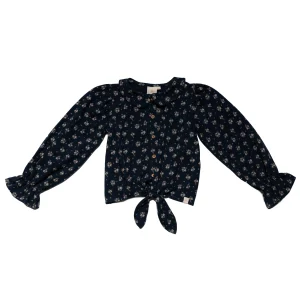 Navy Natural - blouse Faye navy winter flower