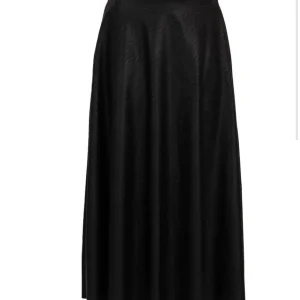 Rok A-lijn in leatherlook - Zwart - Maat S/M
