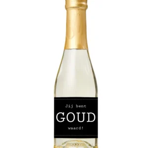 Geven is leuker - Jij bent goud waard - Secco met bladgoud