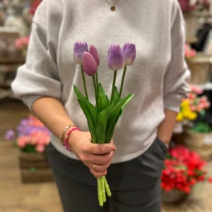 Tulpen Bos - Lang - Lila/Wit