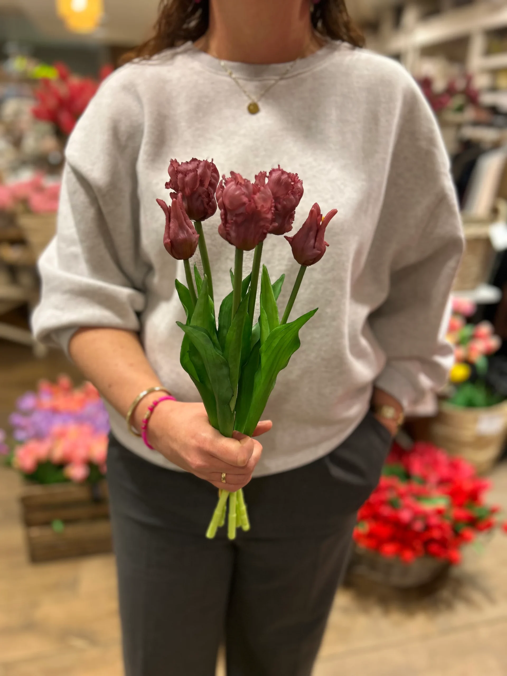 Papegaai Tulpen Bos - Lang - Paars - Afbeelding 2