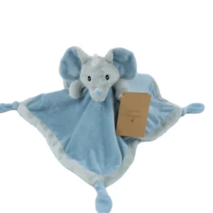 Petit Villain - knuffeldoekje - Olifant - Blauw