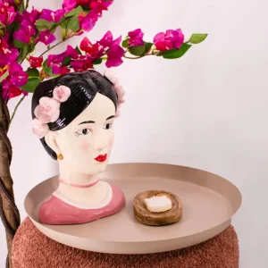 Vaas Gekleurd - Vrouw Roos