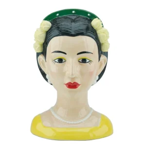 Vaas Gekleurd - Vrouw Lotus